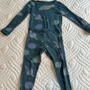 Tea Kids Planet Print Two Piece Pajama